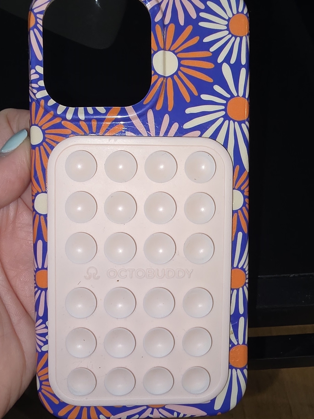Floral Bubble Phone Case - Purple & Pink